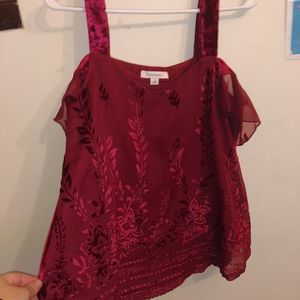 Maroon blouse